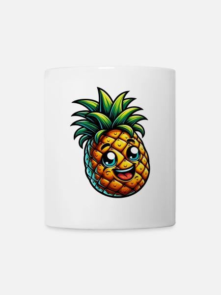 Ananas - Tasse - Weiß