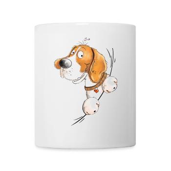 Beagle Love I Hunderasse Comic I Hund - Tasse - Weiß - Vorne