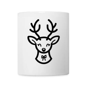 renne de noel - Mug blanc - blanc - Devant