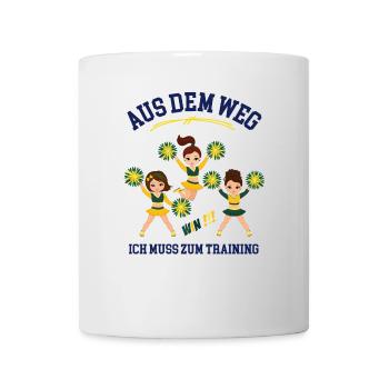 Cheerleading Outfit Training Cheerleader Mädchen - Tasse - Weiß - Vorne