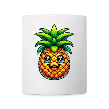 Ananas - Mug blanc - blanc - Devant