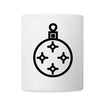 Weihnachtskugel - Tasse - Weiß - Vorne