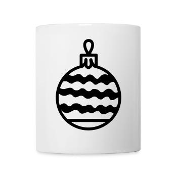 Weihnachtskugel - Tasse - Weiß - Vorne