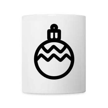 Boule de Noël - Mug blanc - blanc - Devant