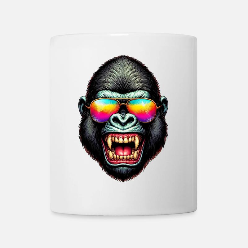 Gorilla - Tasse - Weiß