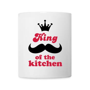 Tablier de cuisine avec dicton amusant - Mug blanc - blanc - Devant