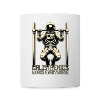 La gymnastique suédoise fonctionne n’importe où Astronaute - Mug blanc - blanc - Devant