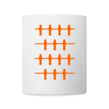 Foosball players orange - Mug - white - Front