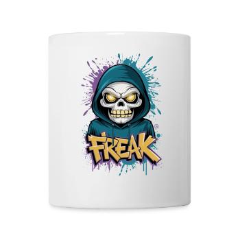 Freak - Skull, Totenkopf - Tasse - Weiß - Vorne