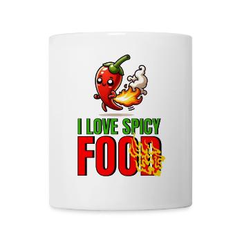 I LOVE SPICY FOOD - Funny Chili - Mug - white - Front