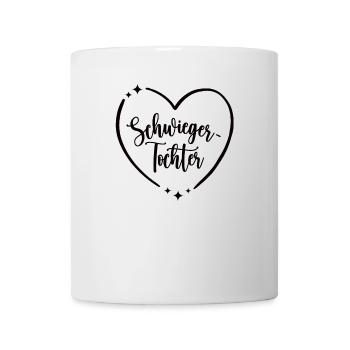 Schwieger-Tochter Geburtstag Herz Schwiegertochter - Tasse - Weiß - Vorne
