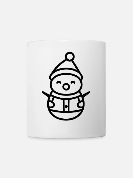 Schneemann - Tasse - Weiß