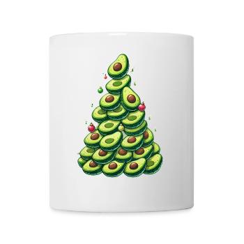 Weihnachten Avocado Tannenbaum lustig vegan - Tasse - Weiß - Vorne