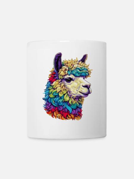 Alpaka - Tasse - Weiß