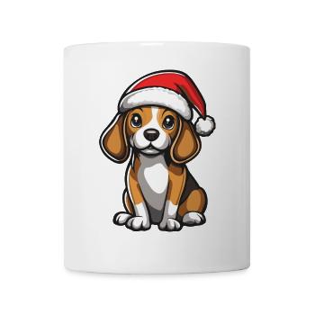 Beagle chien Noël mignon - Mug blanc - blanc - Devant