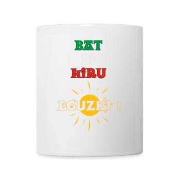 Defeated Bi Hiru Eguzki! 1, 2, 3 sun in Basque - Mug - white - Front