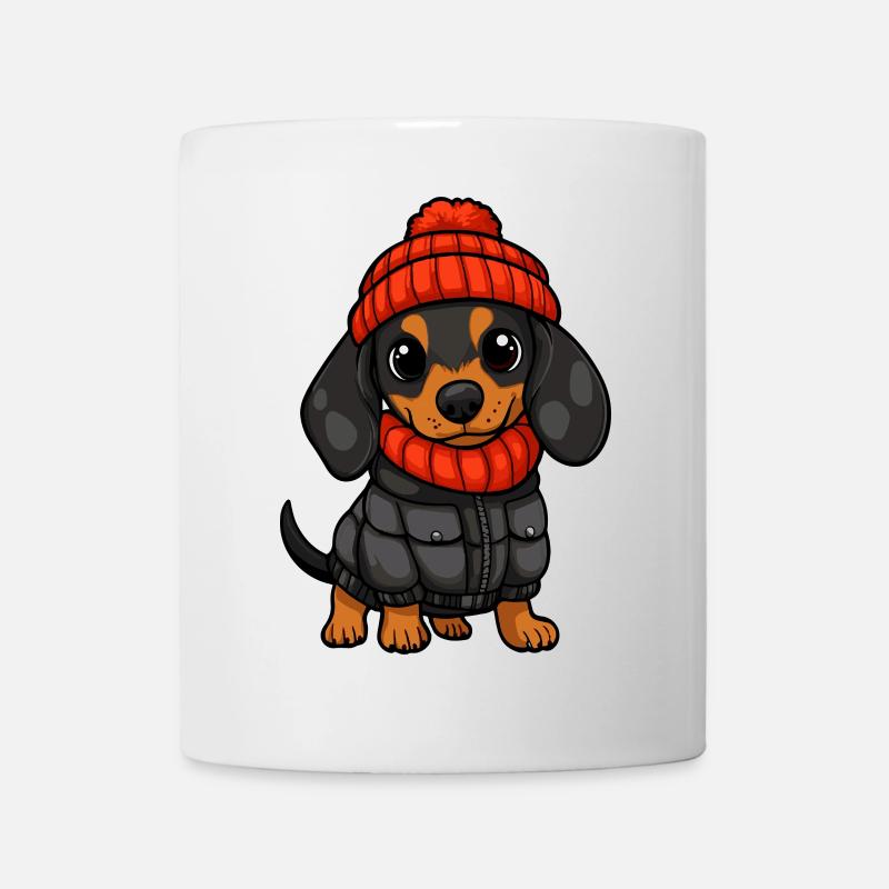 Teckel Teckel élégant - Mug blanc - blanc