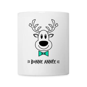 HAPPY NEW YEAR. BEST WISHES. NEW YEAR'S EVE - Mug - white - Front
