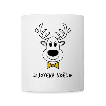 WEIHNACHTEN. FROHE WEIHNACHTEN. FROHE WEIHNACHTEN. NEUJAHRSTAG - Tasse - Weiß - Vorne