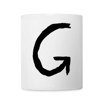 Buchstaben G - Tasse - Weiß - Vorne