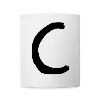 Buchstaben C - Tasse - Weiß - Vorne