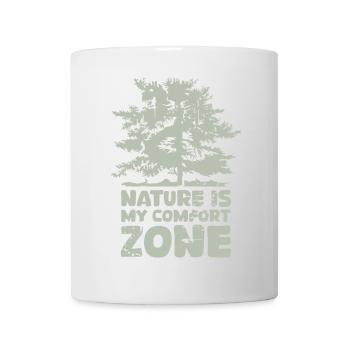 Forest Nature Comfort Zone Tree Fir Icon Logo - Mug - white - Front