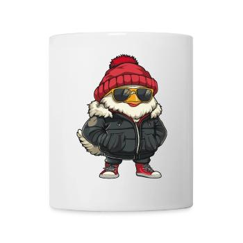 Hahn Winter - Tasse - Weiß - Vorne