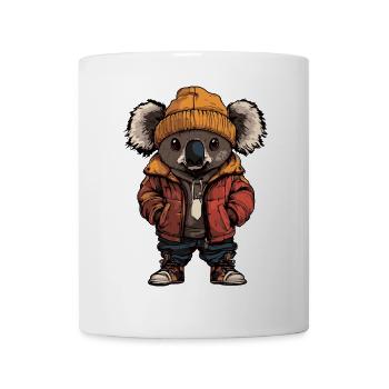 Koala Mode Hiver - Mug blanc - blanc - Devant
