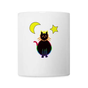 LGBT chat chats chaton arc-en-ciel drapeau - Mug blanc - blanc - Devant