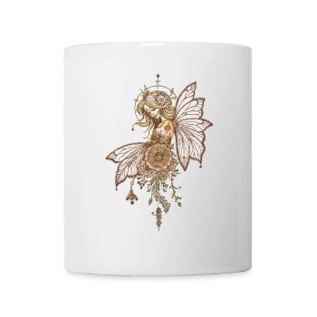 Ailes dorées et rêves épanouis, la fée magique - Mug blanc - blanc - Devant