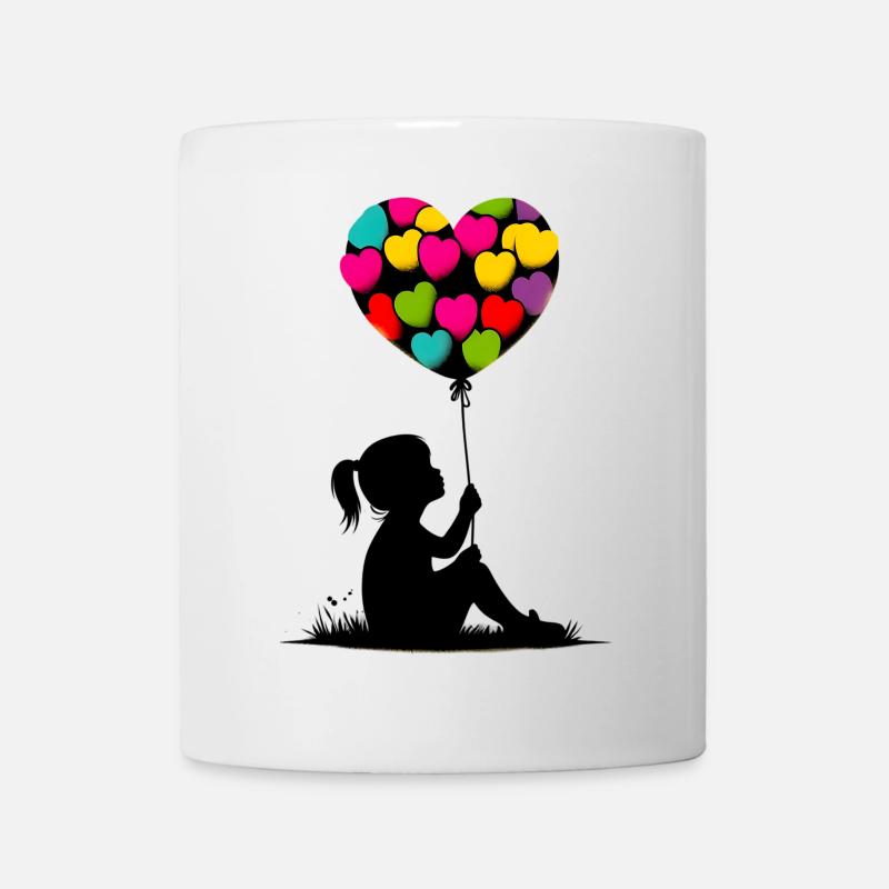 Amour du cœur - Mug blanc - blanc