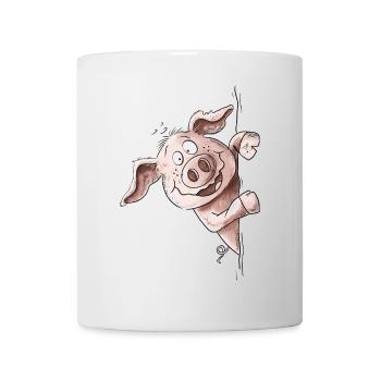 Droll Piggy Pig Pig Pig Pig - Mug - white - Front