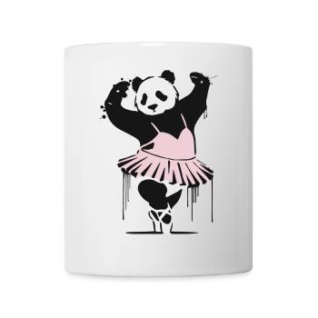 einzigartiger tanzender Panda im rosa Ballettkleid - Tasse - Weiß - Vorne