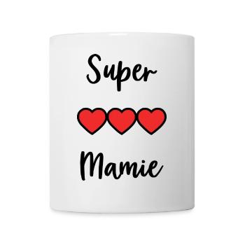 MAMIE. MAMAN. GRAND-MERE. FÊTE DES MÈRES - Mug blanc - blanc - Devant