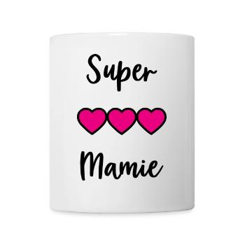 MAMIE. MAMAN. GRAND-MERE. FÊTE DES MÈRES - Mug blanc - blanc - Devant