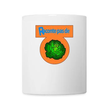 Raconte pas de salade - Mug blanc - blanc - Devant