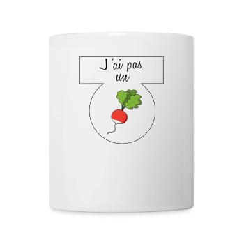 J'ai pas un radis - Mug blanc - blanc - Devant