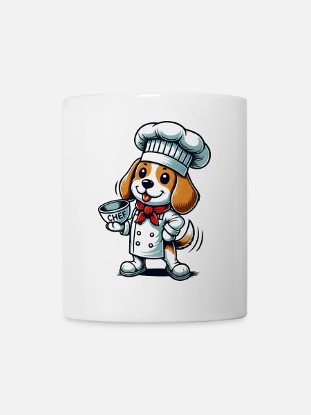 Beagle Koch - Tasse - Weiß