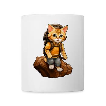 Cat Hiking / Mountaineering Cats - Mug - white - Front