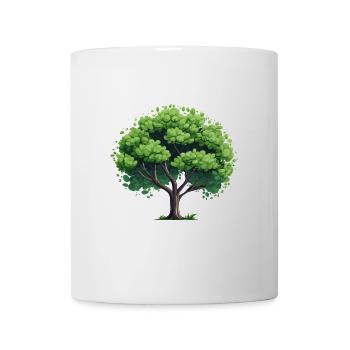 Natürlicher Baum - Tasse - Weiß - Vorne