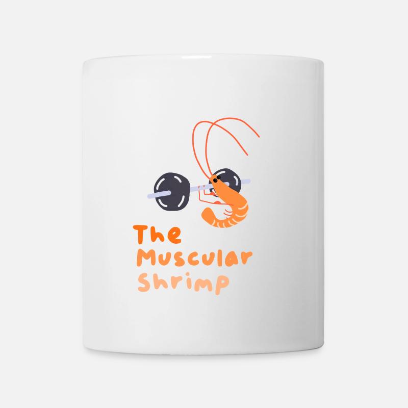 La crevette musclée - Mug blanc - blanc