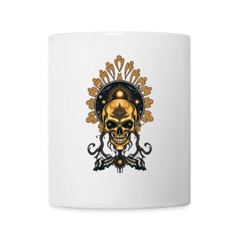 Der goldene Schädel und seine kosmischen Geheimnisse. - Tasse - Weiß - Vorne