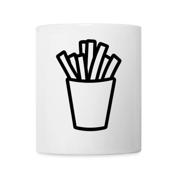Pommes frites - Tasse - Weiß - Vorne