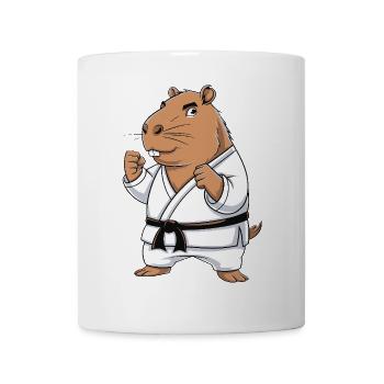Karate Hamster in Gi - Mug - white - Front