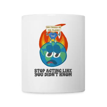 Réchauffement climatique écologie environnement - Mug blanc - blanc - Devant