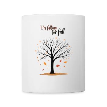 Kahler Baum „Herbstverliebt“ Humor - Tasse - Weiß - Vorne