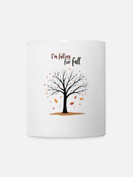 Bald Tree "Autumn in Love" Humor - Mug - white