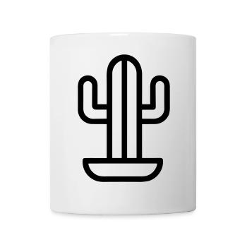 Kaktus - Tasse - Weiß - Vorne
