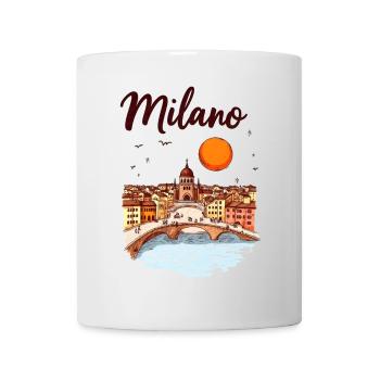 Milan Skyline – la métropole italienne de la mode et du design - Mug blanc - blanc - Devant