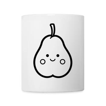 Birne - Tasse - Weiß - Vorne
